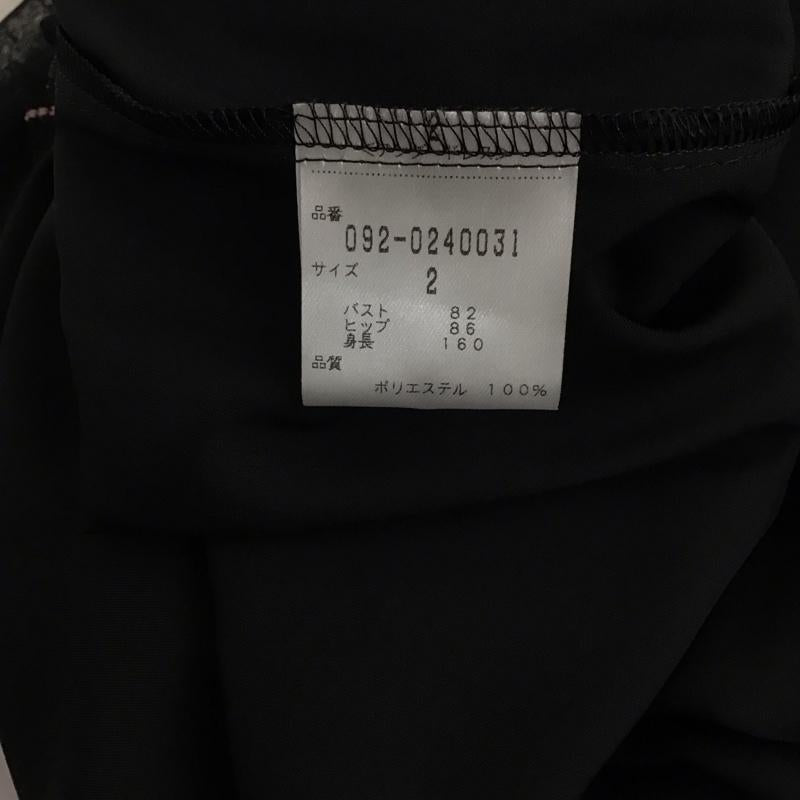 ジルスチュアート JILLSTUART ワンピース ロングスカート 長袖ロングワンピース フレアスカート 2 刺繍 黒 / ブラック / black レディース USED 古着 中古 10157841