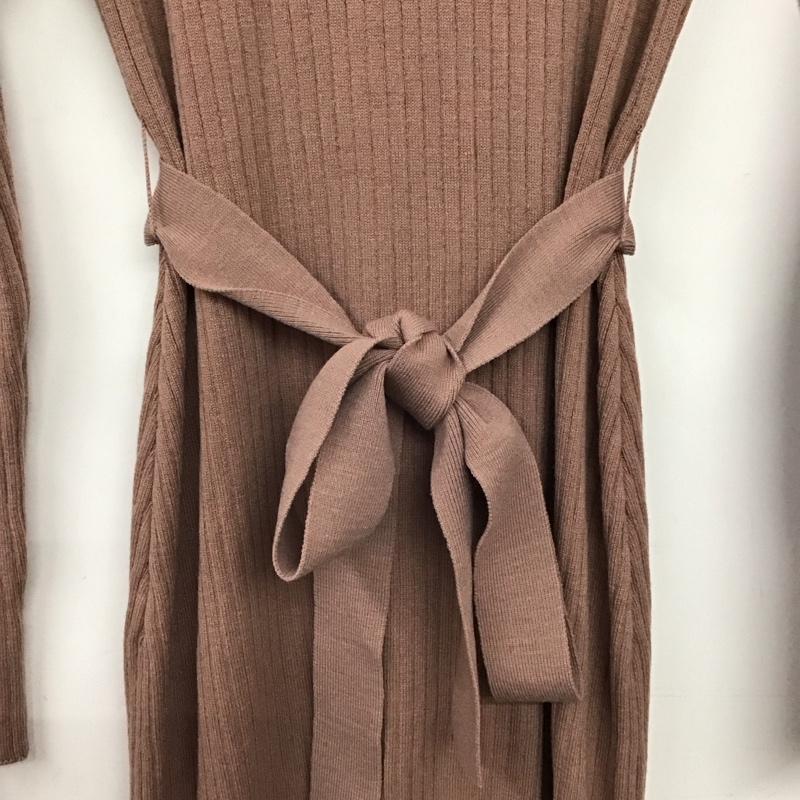 リリー ブラウン Lily Brown ワンピース ロングスカート 長袖ニットロングワンピース リブニット ONE SIZE 無地 マルチカラー / マルチカラー / multicolor レディース USED 古着 中古 10157842