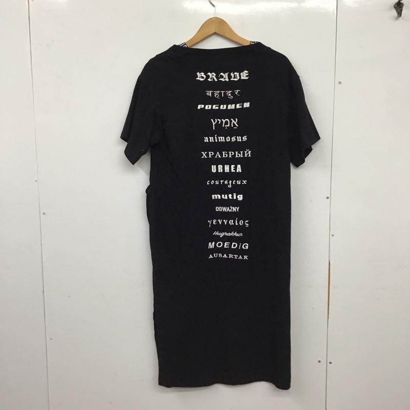 ディーゼル DIESEL ワンピース ロングスカート 半袖ロングワンピース フレアスカート XS ロゴ、文字 黒 / ブラック / black レディース USED 古着 中古 10157847