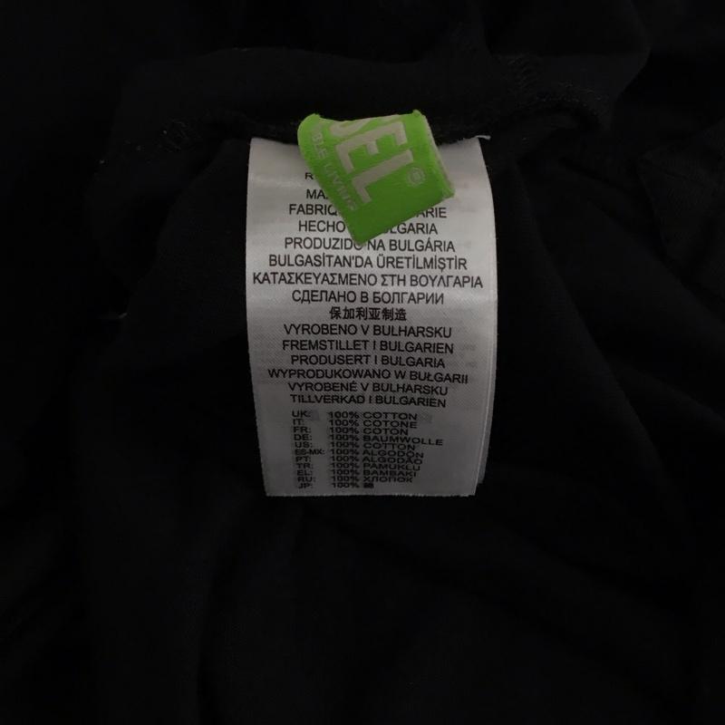 ディーゼル DIESEL ワンピース ロングスカート 半袖ロングワンピース フレアスカート XS ロゴ、文字 黒 / ブラック / black レディース USED 古着 中古 10157847
