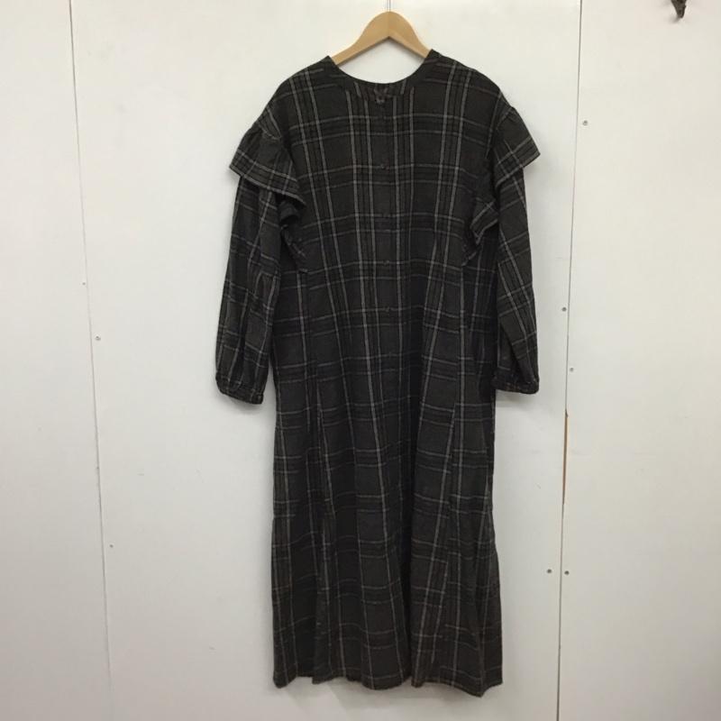 サマンサモスモス Samansa Mos2 ワンピース ロングスカート 長袖シャツ チェックシャツ ノーカラーシャツ M チェック マルチカラー / マルチカラー / multicolor レディース USED 古着 中古 10157848