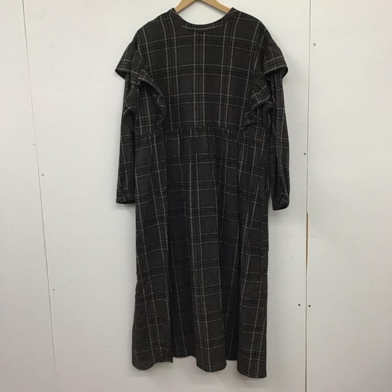 サマンサモスモス Samansa Mos2 ワンピース ロングスカート 長袖シャツ チェックシャツ ノーカラーシャツ M チェック マルチカラー / マルチカラー / multicolor レディース USED 古着 中古 10157848