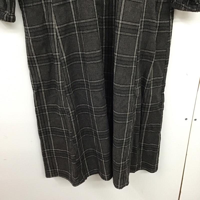 サマンサモスモス Samansa Mos2 ワンピース ロングスカート 長袖シャツ チェックシャツ ノーカラーシャツ M チェック マルチカラー / マルチカラー / multicolor レディース USED 古着 中古 10157848