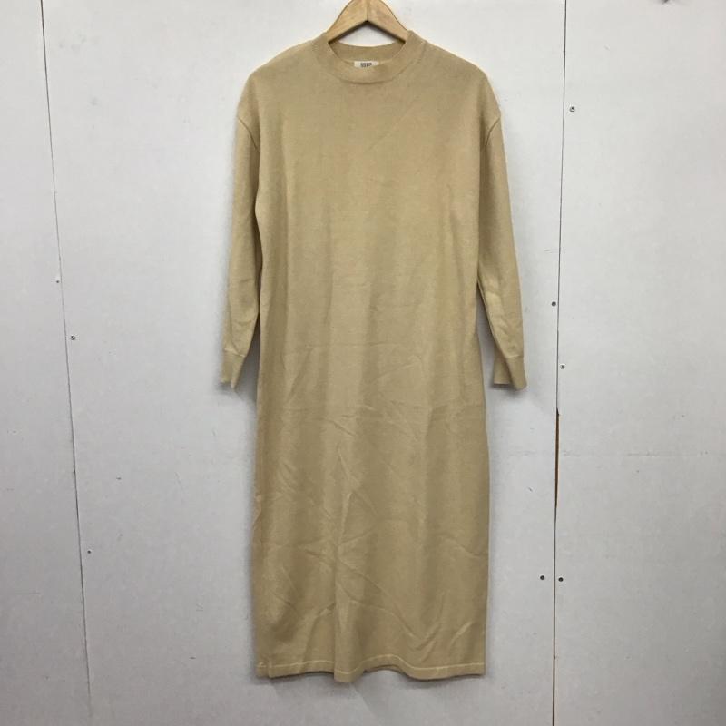 ローリーズファーム LOWRYS FARM ワンピース ロングスカート 長袖ニットロングワンピース FREE 無地 ベージュ / ベージュ / beige レディース USED 古着 中古 10157849