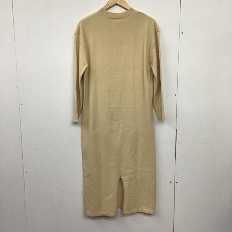ローリーズファーム LOWRYS FARM ワンピース ロングスカート 長袖ニットロングワンピース FREE 無地 ベージュ / ベージュ / beige レディース USED 古着 中古 10157849