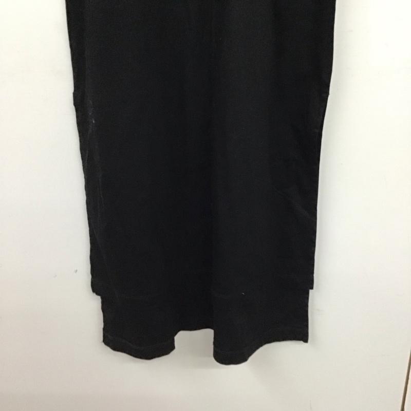 ディーゼル DIESEL ワンピース ロングスカート 半袖ワンピース タイトスカート XS ロゴ、文字 黒 / ブラック / black レディース USED 古着 中古 10157853
