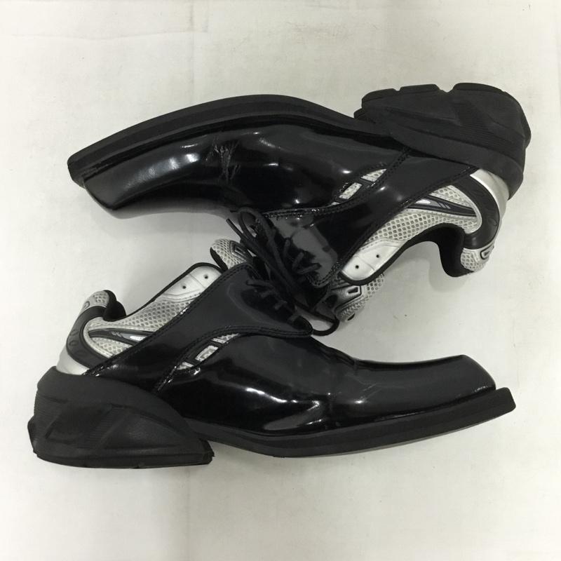 古着 USED スニーカー スニーカー STARTING BLOCKS HYBRID DERBY 40 箱有 remagine 無地 黒 / ブラック / black X 銀 / シルバー / silver color メンズ USED 古着 中古 10157856