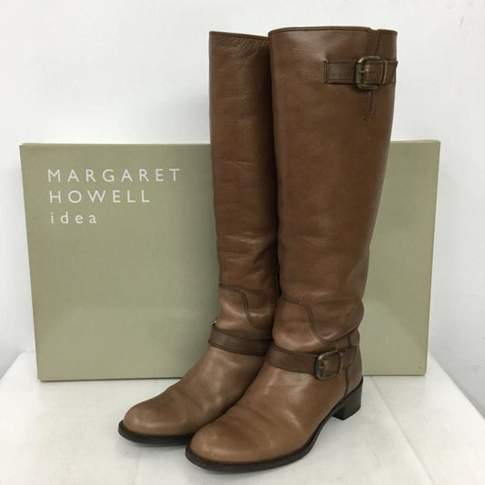 マーガレット・ハウエルアイデア MARGARET HOWELL idea ブーツ 一般 1429 ロングブーツ 箱有 22.5cm 箱有 22.5cm 無地 茶 / ブラウン / brown レディース USED 古着 中古 10157858