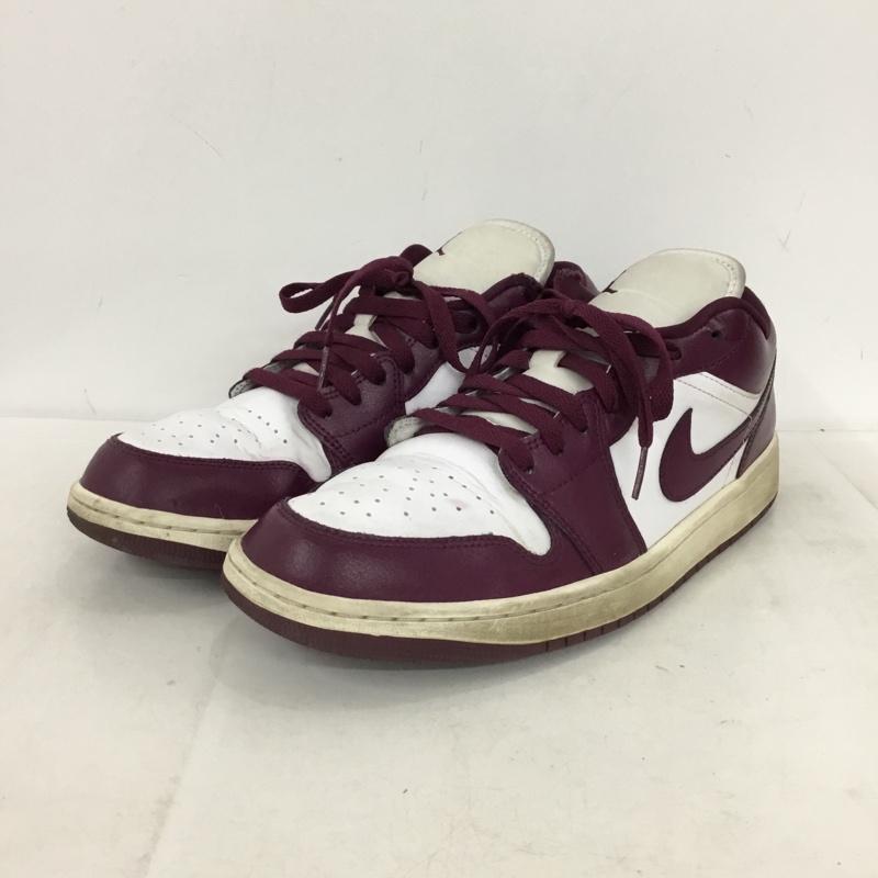 ナイキ NIKE スニーカー スニーカー DC0774-161 WMNS AIR JORDAN 1 LOW 29cm 29.0cm ロゴ、文字 白 / ホワイト / white X 紫 / パープル / purple メンズ USED 古着 中古 10157860