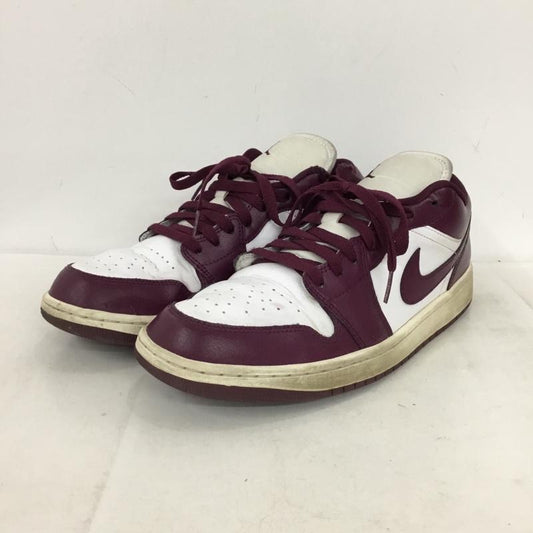 ナイキ NIKE スニーカー スニーカー DC0774-161 WMNS AIR JORDAN 1 LOW 29cm 29.0cm ロゴ、文字 白 / ホワイト / white X 紫 / パープル / purple メンズ USED 古着 中古 10157860