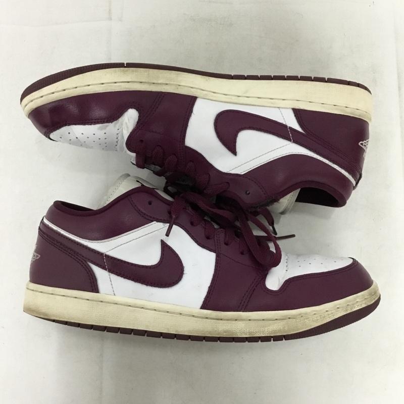 ナイキ NIKE スニーカー スニーカー DC0774-161 WMNS AIR JORDAN 1 LOW 29cm 29.0cm ロゴ、文字 白 / ホワイト / white X 紫 / パープル / purple メンズ USED 古着 中古 10157860