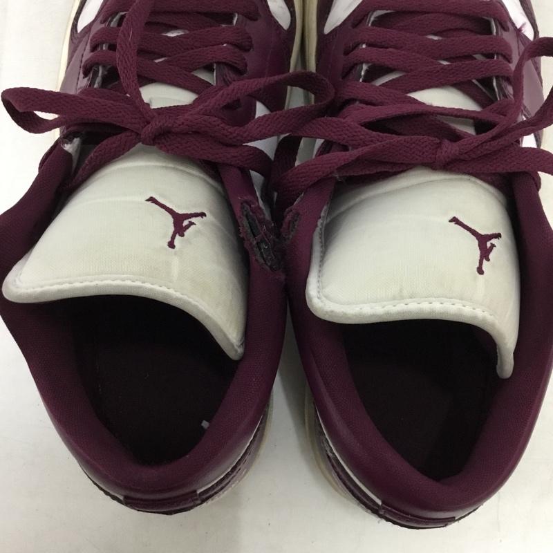 ナイキ NIKE スニーカー スニーカー DC0774-161 WMNS AIR JORDAN 1 LOW 29cm 29.0cm ロゴ、文字 白 / ホワイト / white X 紫 / パープル / purple メンズ USED 古着 中古 10157860