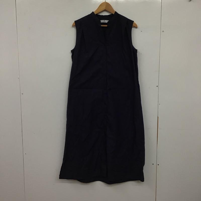 サニーレーベル Sonny Label ワンピース ロングスカート ロングワンピース ノースリーブワンピース フロントボタン FREE 無地 紺 / ネイビー / navy レディース USED 古着 中古 10157861