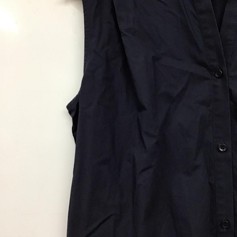 サニーレーベル Sonny Label ワンピース ロングスカート ロングワンピース ノースリーブワンピース フロントボタン FREE 無地 紺 / ネイビー / navy レディース USED 古着 中古 10157861