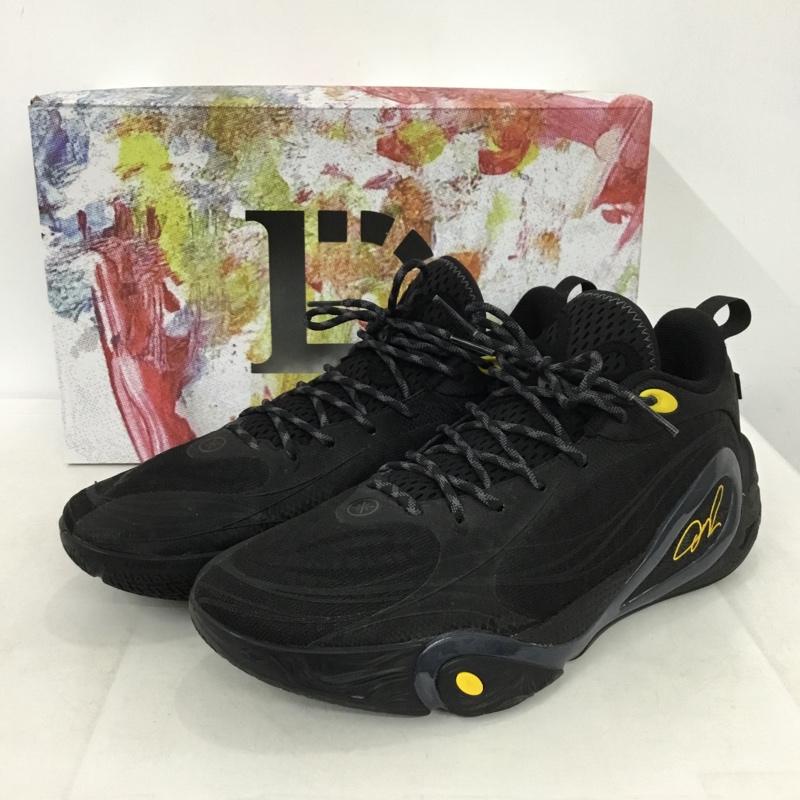 古着 USED スニーカー スニーカー ABPV009-11 Dlo 1 門徒 US11.5 箱有 Li-Ning US：11.5 ワンポイント 黒 / ブラック / black X 黄 / イエロー / yellow メンズ USED 古着 中古 10157863