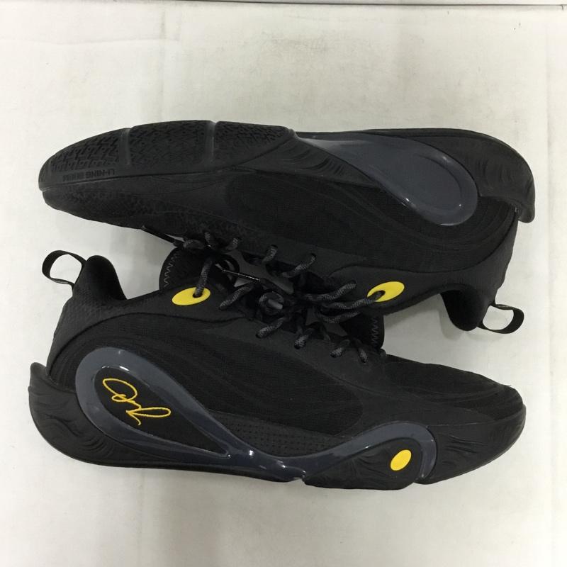 古着 USED スニーカー スニーカー ABPV009-11 Dlo 1 門徒 US11.5 箱有 Li-Ning US：11.5 ワンポイント 黒 / ブラック / black X 黄 / イエロー / yellow メンズ USED 古着 中古 10157863