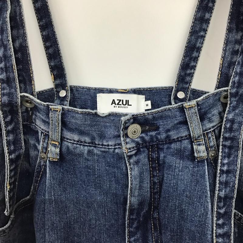 アズールバイマウジー AZUL BY MOUSSY パンツ デニム、ジーンズ デニムパンツ ワイドパンツ カジュアルパンツ M 無地 インディゴ / インディゴ / Indigo レディース USED 古着 中古 10157864