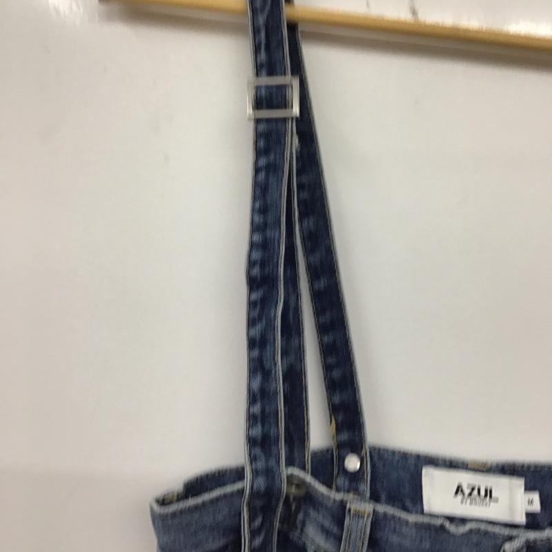 アズールバイマウジー AZUL BY MOUSSY パンツ デニム、ジーンズ デニムパンツ ワイドパンツ カジュアルパンツ M 無地 インディゴ / インディゴ / Indigo レディース USED 古着 中古 10157864