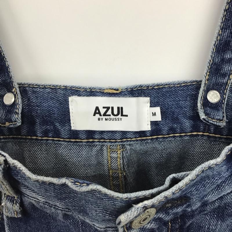 アズールバイマウジー AZUL BY MOUSSY パンツ デニム、ジーンズ デニムパンツ ワイドパンツ カジュアルパンツ M 無地 インディゴ / インディゴ / Indigo レディース USED 古着 中古 10157864