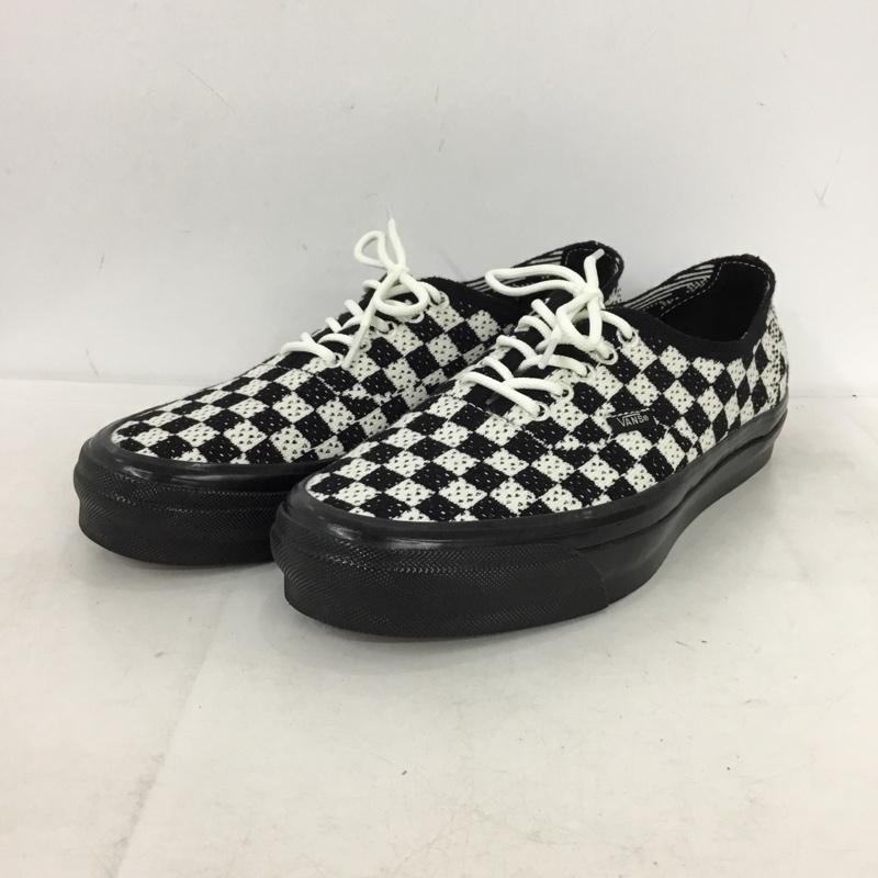 バンズ VANS スニーカー スニーカー 721356 ローカット 27cm 27.0cm チェック 白 / ホワイト / white X 黒 / ブラック / black メンズ USED 古着 中古 10157865