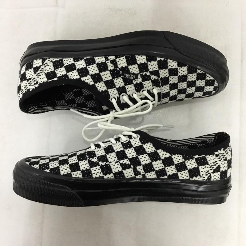 バンズ VANS スニーカー スニーカー 721356 ローカット 27cm 27.0cm チェック 白 / ホワイト / white X 黒 / ブラック / black メンズ USED 古着 中古 10157865
