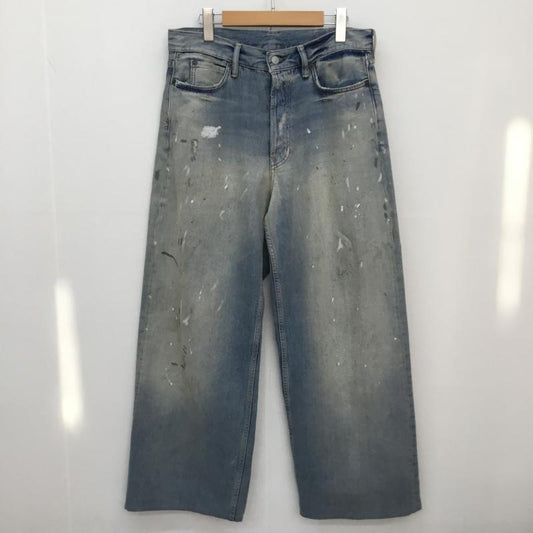 アクネストゥディオズ Acne Studios パンツ デニム、ジーンズ Acne Studios 1981 u trafalgar Loose fit jeans M ダメージ加工 X  水色 / ライトブルー / メンズ USED 古着 中古 10157866