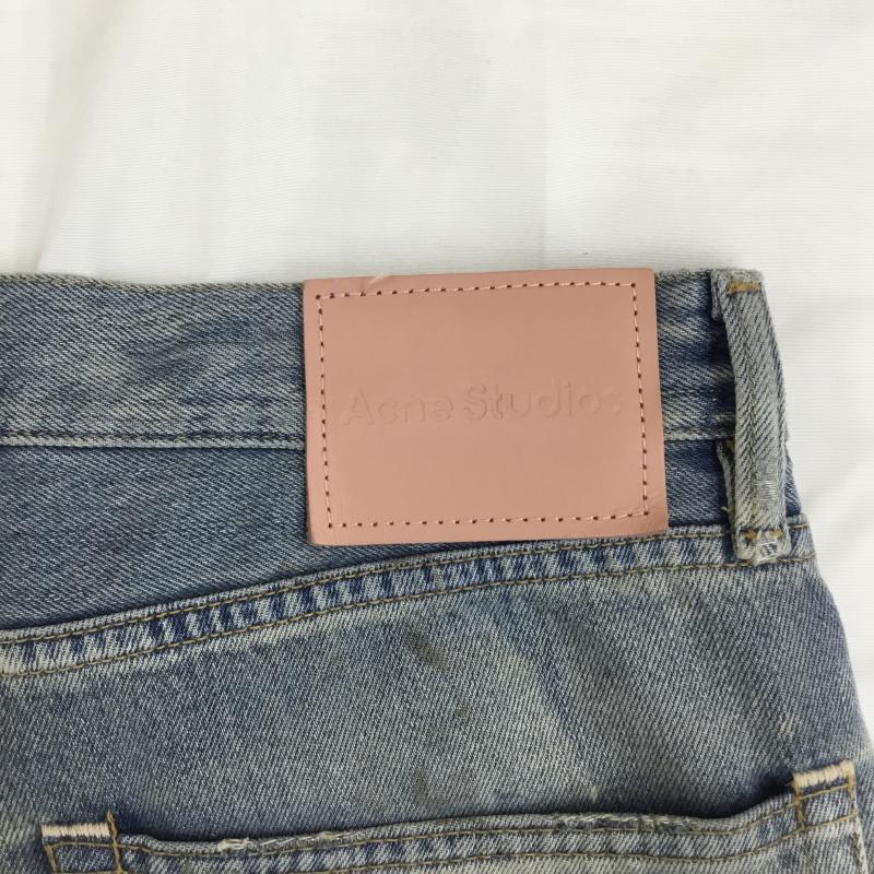 アクネストゥディオズ Acne Studios パンツ デニム、ジーンズ Acne Studios 1981 u trafalgar Loose fit jeans M ダメージ加工 X  水色 / ライトブルー / メンズ USED 古着 中古 10157866