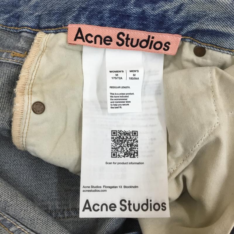 アクネストゥディオズ Acne Studios パンツ デニム、ジーンズ Acne Studios 1981 u trafalgar Loose fit jeans M ダメージ加工 X  水色 / ライトブルー / メンズ USED 古着 中古 10157866