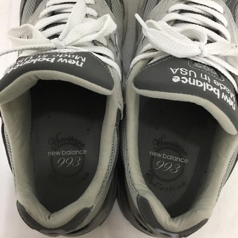 ニューバランス New Balance スニーカー スニーカー MR993 GL Made in USA 993 28.5cm 28.5cm ロゴ、文字 灰 / グレー / gray メンズ USED 古着 中古 10157867