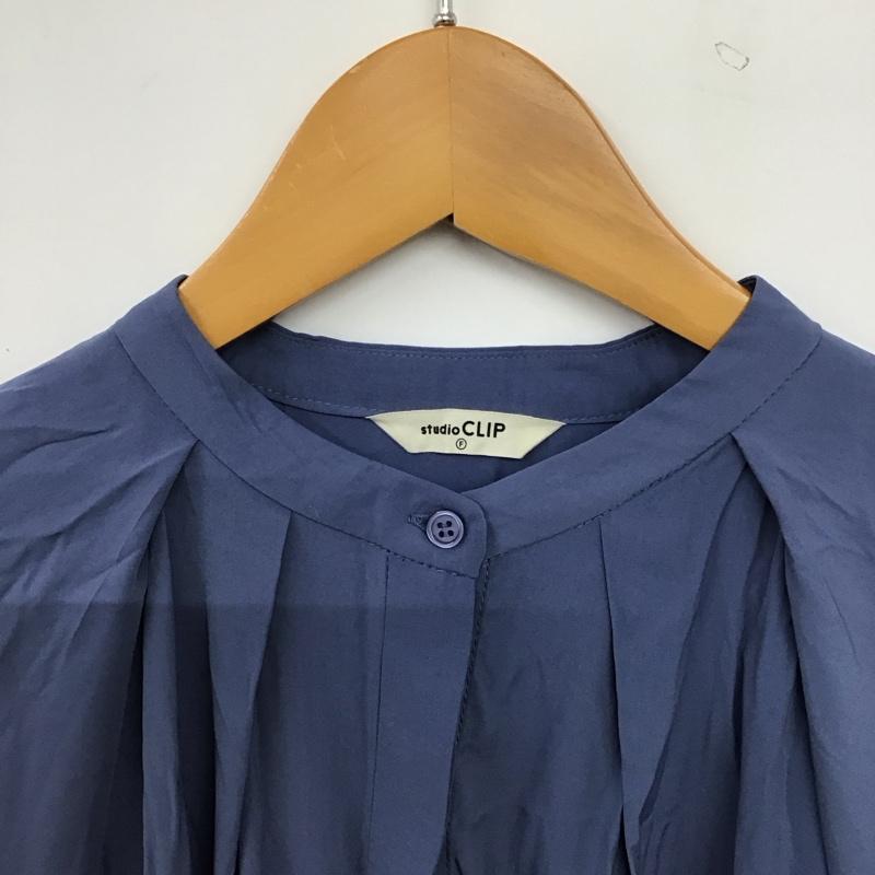 スタディオクリップ studio CLIP ワンピース ロングスカート 長袖ロングワンピース シャツワンピース FREE 無地 紺 / ネイビー / navy レディース USED 古着 中古 10157870