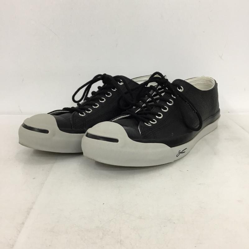 コンバース CONVERSE スニーカー スニーカー 1CL873 DENHAM LEATHER JACK PURCELL 26.5cm 26.5cm ロゴ、文字 黒 / ブラック / black X 灰 / グレー / gray メンズ USED 古着 中古 10157871