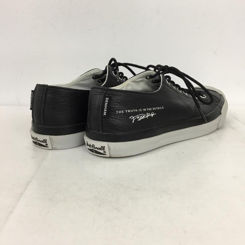 コンバース CONVERSE スニーカー スニーカー 1CL873 DENHAM LEATHER JACK PURCELL 26.5cm 26.5cm ロゴ、文字 黒 / ブラック / black X 灰 / グレー / gray メンズ USED 古着 中古 10157871