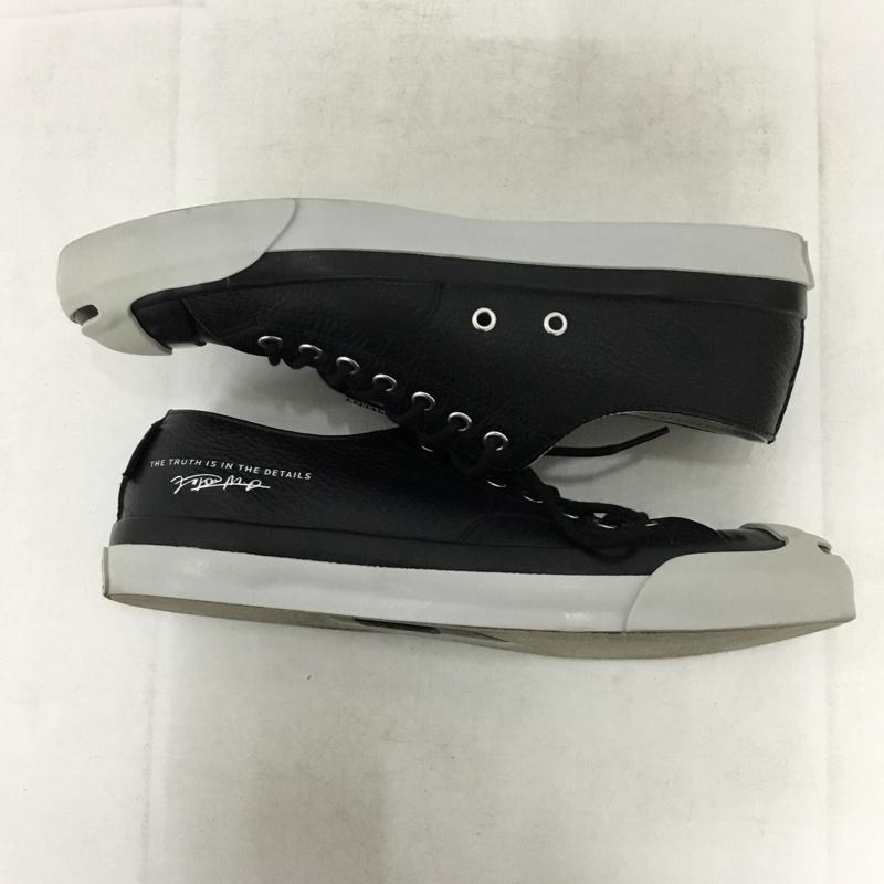 コンバース CONVERSE スニーカー スニーカー 1CL873 DENHAM LEATHER JACK PURCELL 26.5cm 26.5cm ロゴ、文字 黒 / ブラック / black X 灰 / グレー / gray メンズ USED 古着 中古 10157871