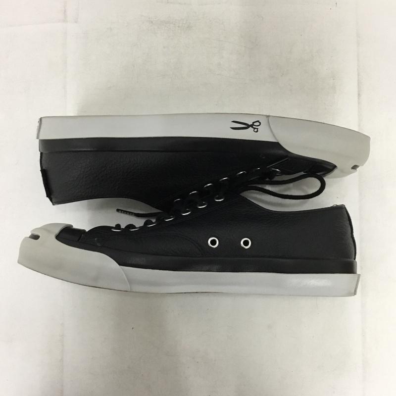 コンバース CONVERSE スニーカー スニーカー 1CL873 DENHAM LEATHER JACK PURCELL 26.5cm 26.5cm ロゴ、文字 黒 / ブラック / black X 灰 / グレー / gray メンズ USED 古着 中古 10157871