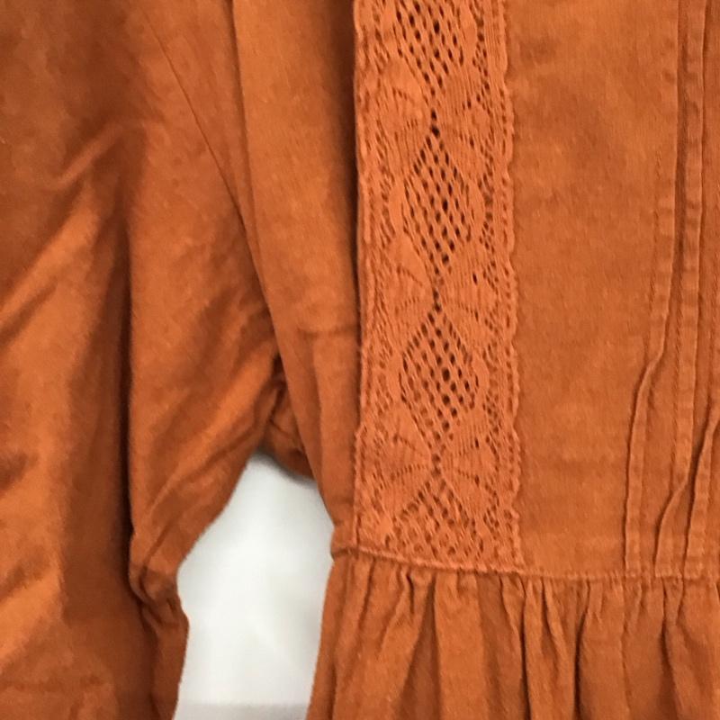 サマンサモスモス Samansa Mos2 ワンピース ロングスカート 長袖ロングワンピース シャツワンピース FREE  橙 / オレンジ / orange レディース USED 古着 中古 10157874