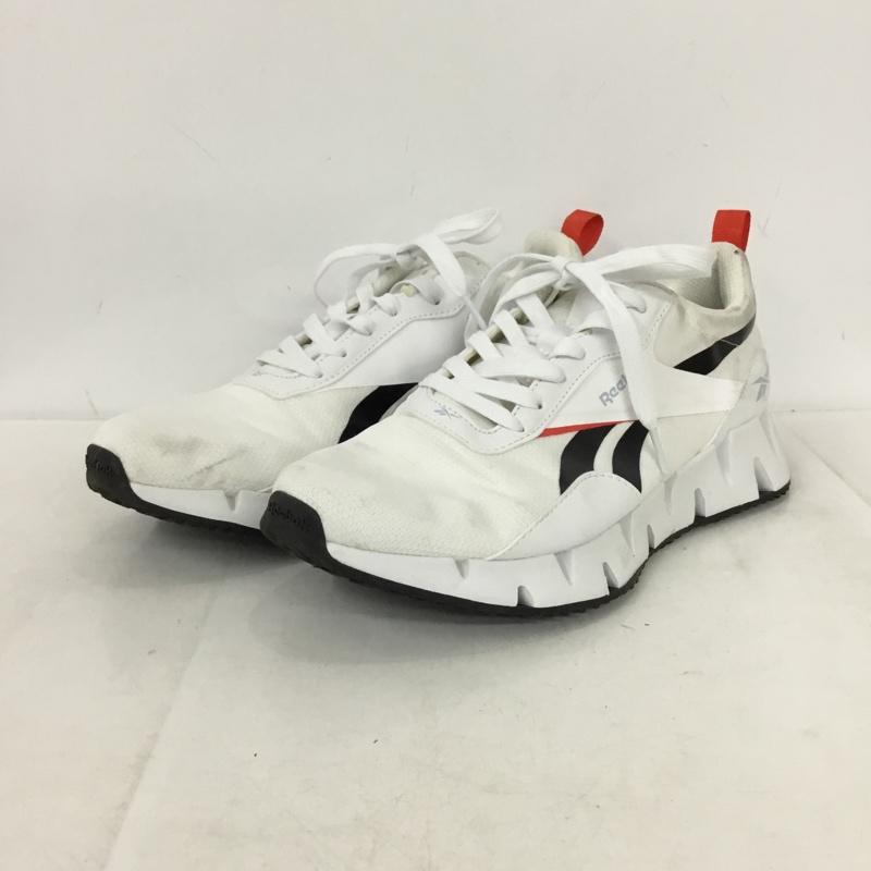 リーボック Reebok スニーカー スニーカー PULSION 26.5cm 26.5cm ロゴ、文字 白 / ホワイト / white X 黒 / ブラック / black X 赤 / レッド / red メンズ USED 古着 中古 10157875