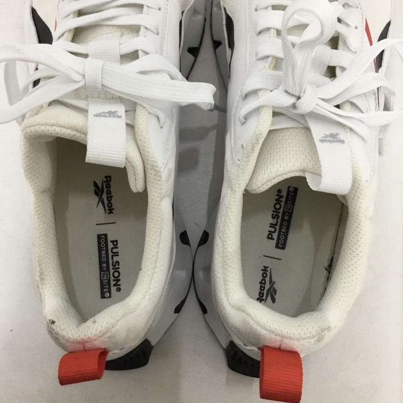 リーボック Reebok スニーカー スニーカー PULSION 26.5cm 26.5cm ロゴ、文字 白 / ホワイト / white X 黒 / ブラック / black X 赤 / レッド / red メンズ USED 古着 中古 10157875
