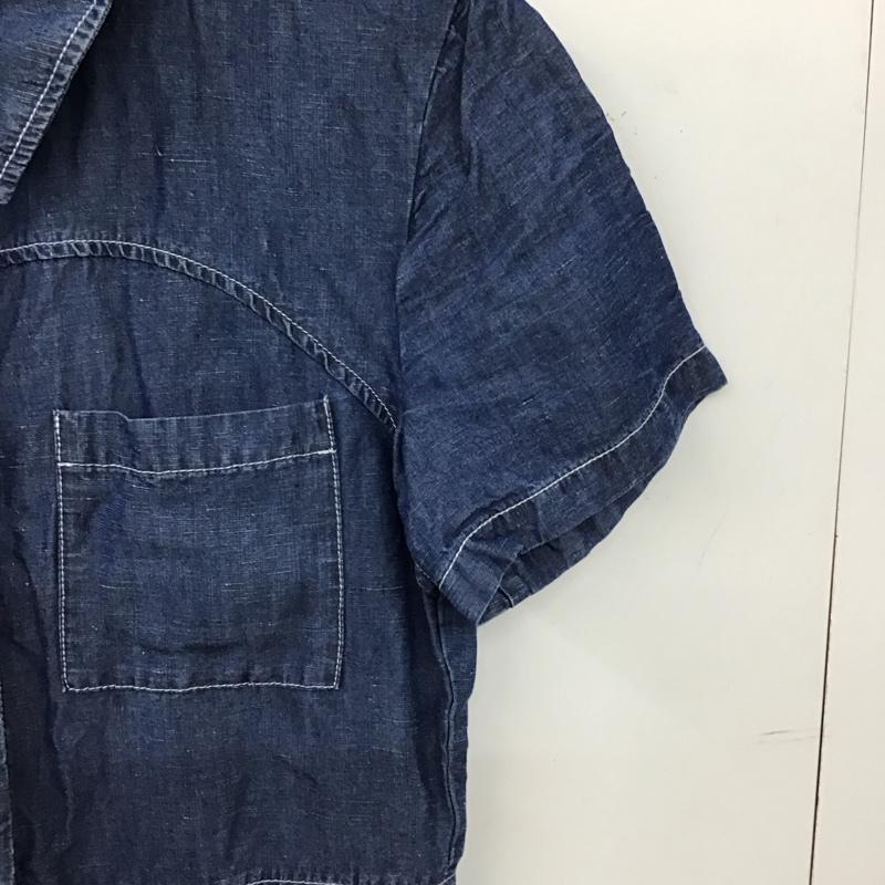 ザラ ZARA サロペット・オーバーオール サロペット、オーバーオール 半袖オーバーオール オールインワン L 無地 インディゴ / インディゴ / Indigo レディース USED 古着 中古 10157876