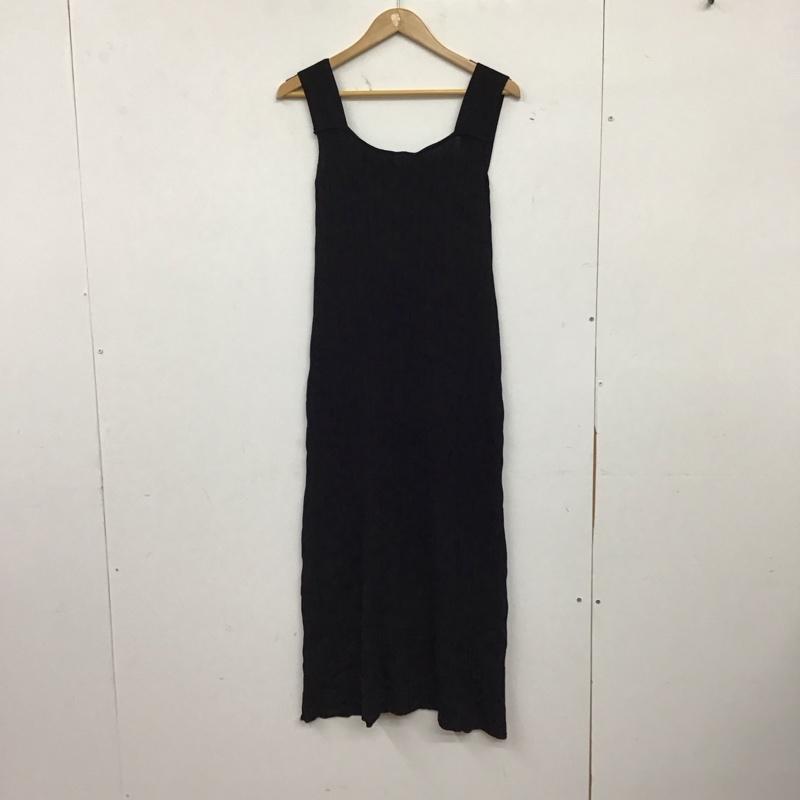 ジーナシス JEANASIS ワンピース ロングスカート ノースリーブロングワンピース タイトワンピース FREE 無地 黒 / ブラック / black レディース USED 古着 中古 10157877