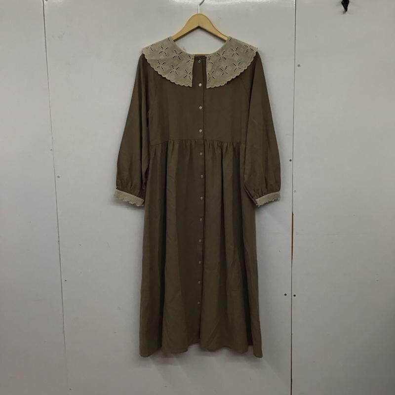 サマンサモスモス Samansa Mos2 ワンピース ロングスカート 長袖ワンピース フロントボタン シャツワンピース FREE 無地 マルチカラー / マルチカラー / multicolor レディース USED 古着 中古 10157881
