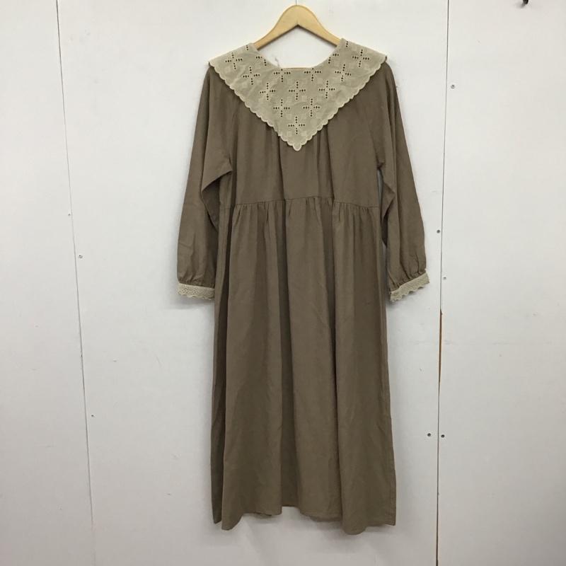 サマンサモスモス Samansa Mos2 ワンピース ロングスカート 長袖ワンピース フロントボタン シャツワンピース FREE 無地 マルチカラー / マルチカラー / multicolor レディース USED 古着 中古 10157881