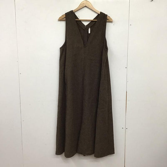 ひより HIYORI サロペット・オーバーオール サロペット、オーバーオール オールインワン ノースリーブ ワイドパンツ S 無地 茶 / ブラウン / brown レディース USED 古着 中古 10157884