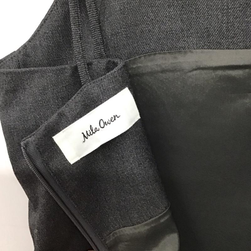 ミラオーウェン Mila Owen ワンピース ロングスカート ノースリーブロングワンピース フレアスカート 0 無地 灰 / グレー / gray レディース USED 古着 中古 10157885