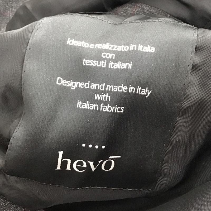 イーヴォ HEVO コート コート一般 ロングコートジャケット アウター カラージャケット プリント ダークグレー / ダークグレー / メンズ USED 古着 中古 10157887