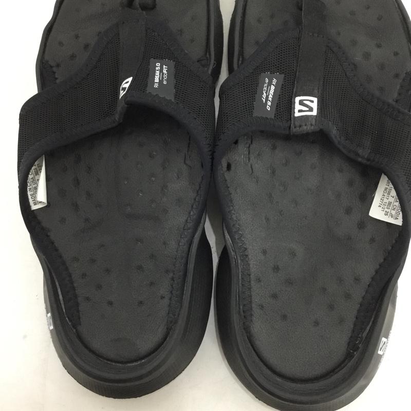 サロモン SALOMON サンダル サンダル 412774 トングサンダル 25cm 25.0cm ロゴ、文字 黒 / ブラック / black メンズ USED 古着 中古 10157890