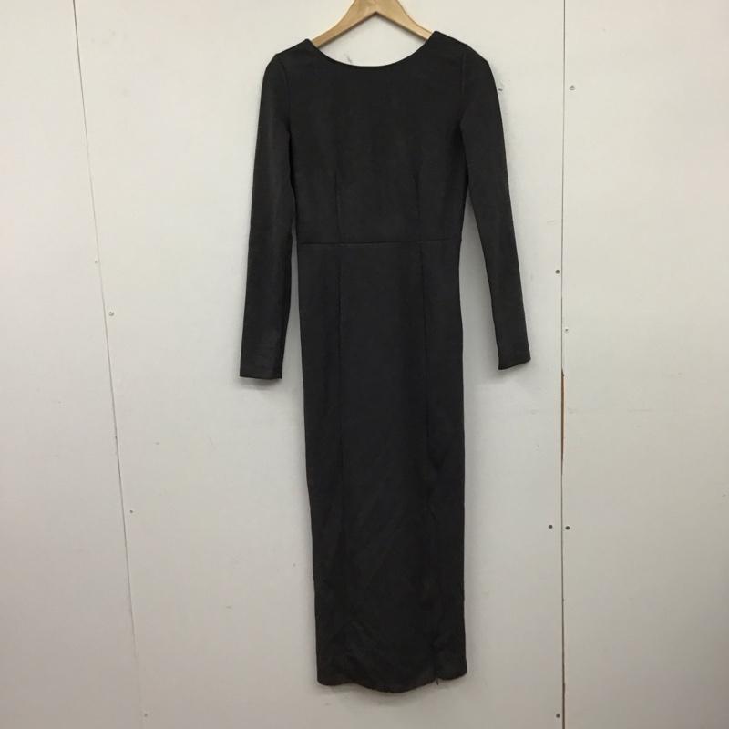 ルエレ Louere ワンピース ロングスカート 長袖ロングワンピース タイトワンピース 36 無地 灰 / グレー / gray レディース USED 古着 中古 10157891