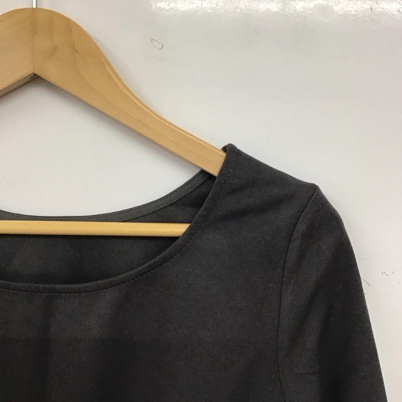 ルエレ Louere ワンピース ロングスカート 長袖ロングワンピース タイトワンピース 36 無地 灰 / グレー / gray レディース USED 古着 中古 10157891