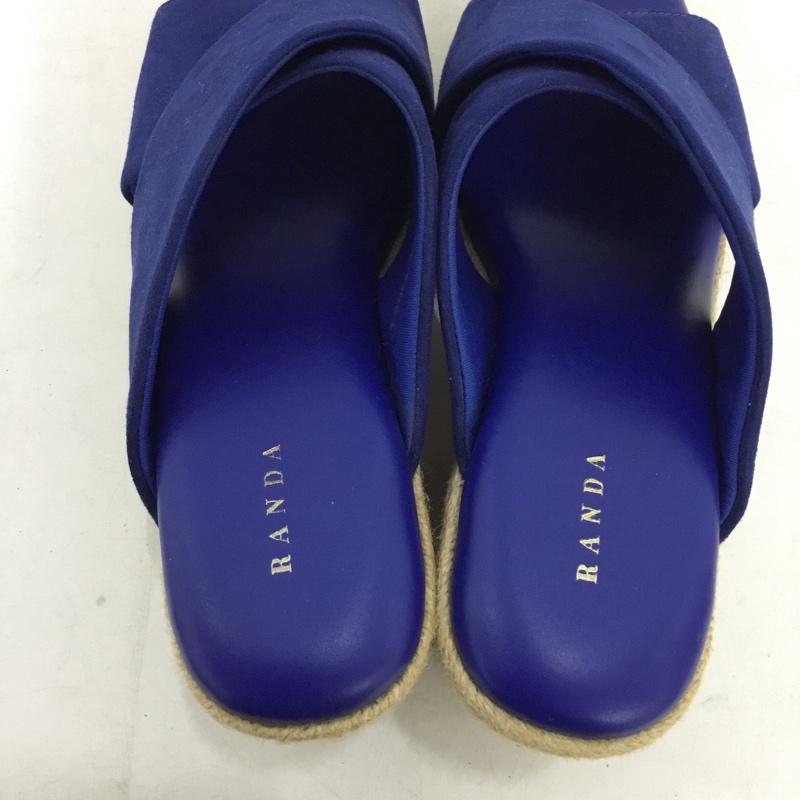 ランダ RANDA サンダル サンダル KS08163R2 クロスミュールサンダル L 無地 青 / ブルー / blue レディース USED 古着 中古 10157892