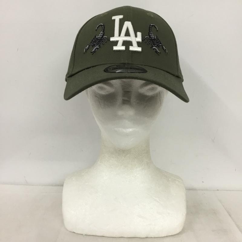 ニューエラ NEW ERA 帽子 キャップ 9FORTY LA ロゴ、文字 カーキ / カーキ / khaki メンズ USED 古着 中古 10157895