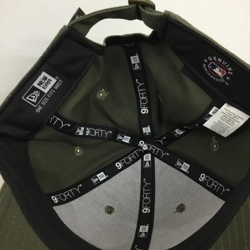 ニューエラ NEW ERA 帽子 キャップ 9FORTY LA ロゴ、文字 カーキ / カーキ / khaki メンズ USED 古着 中古 10157895